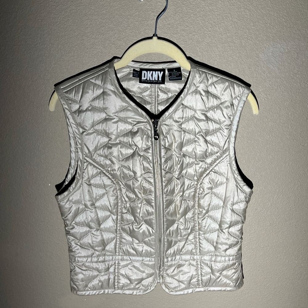 DKNY Puffy Vest Silver/Gold